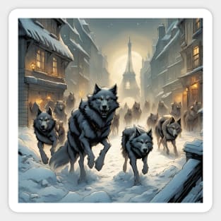 The Wolves of Paris Sticker